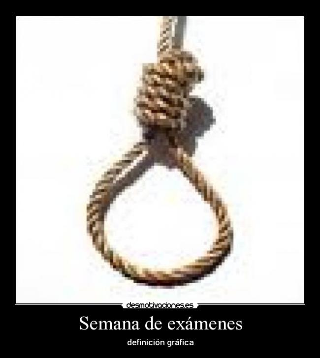 Semana de exámenes - definición gráfica