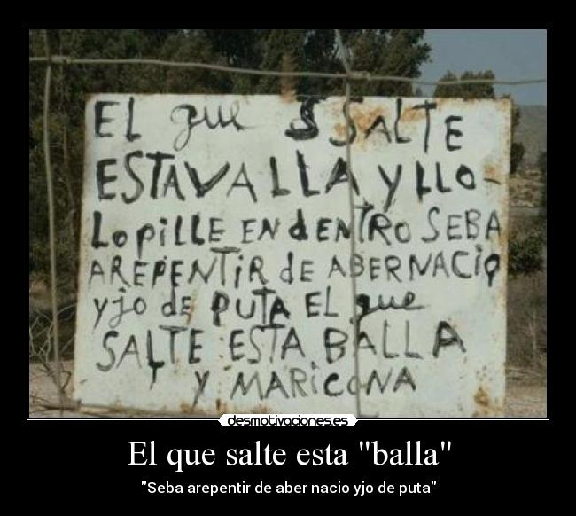 El que salte esta balla -