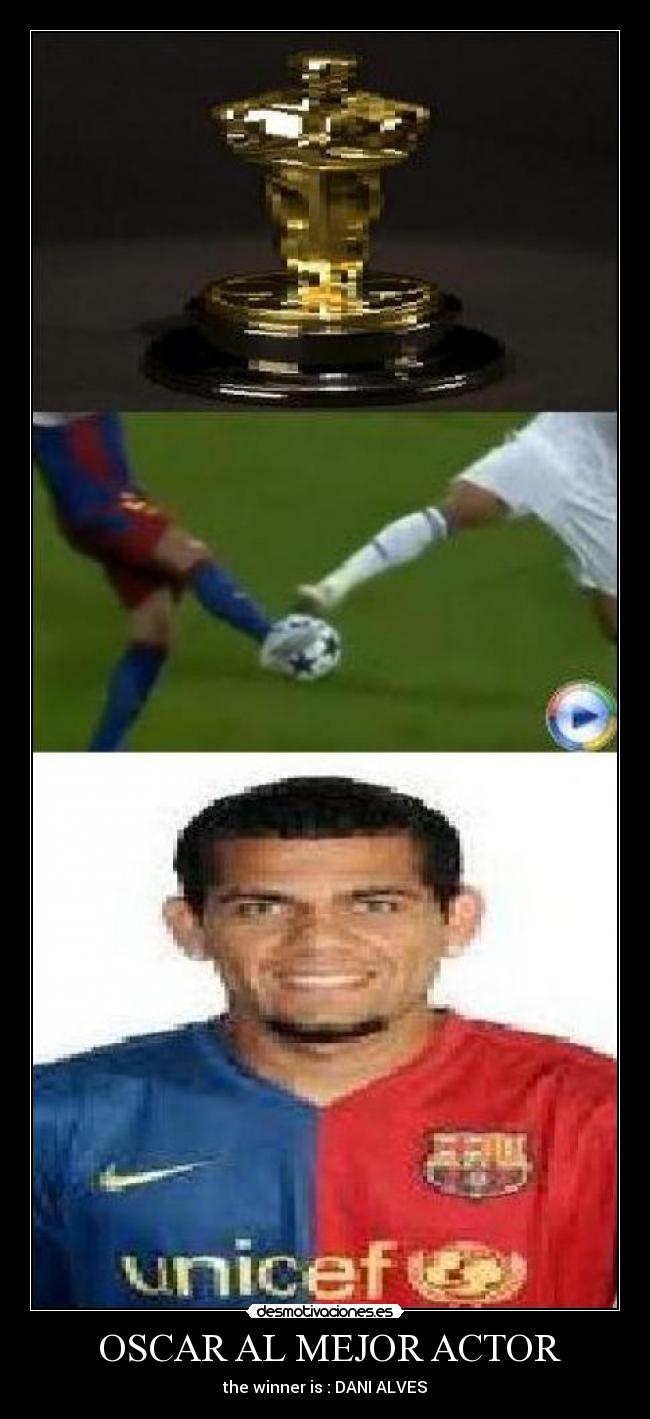  OSCAR AL MEJOR ACTOR - the winner is : DANI ALVES