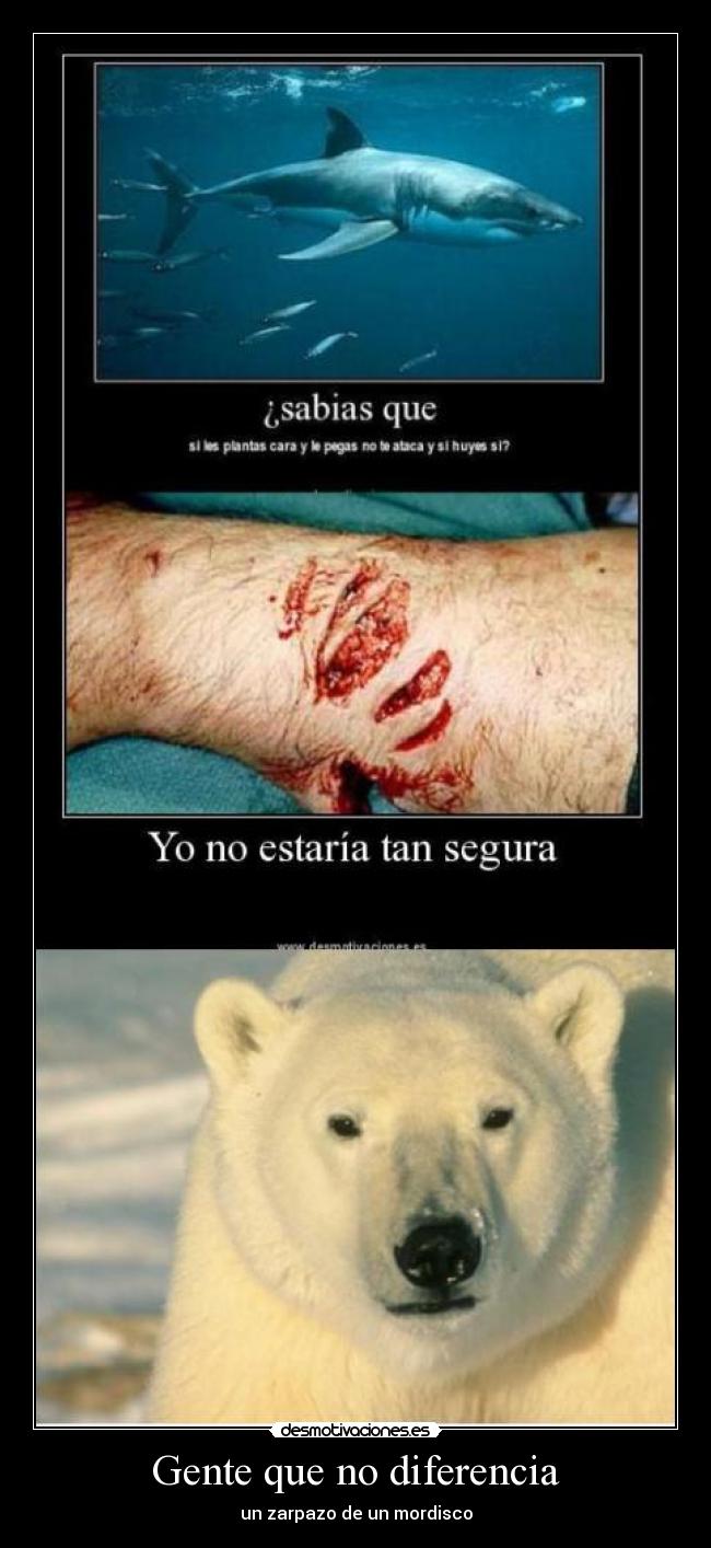 Gente que no diferencia -