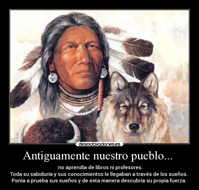 Antiguamente nuestro pueblo... -