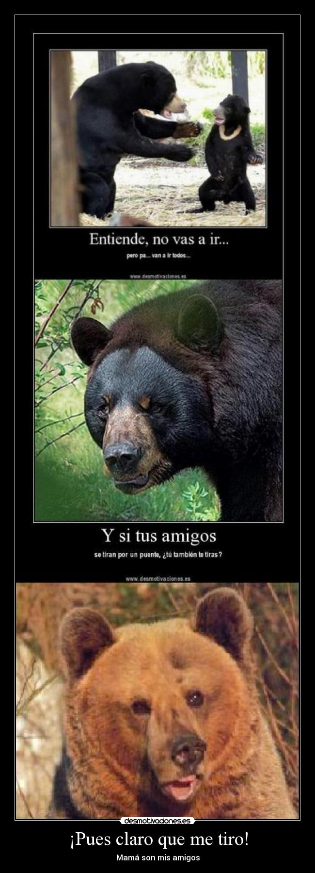 carteles pues claro que tiro desmotivaciones