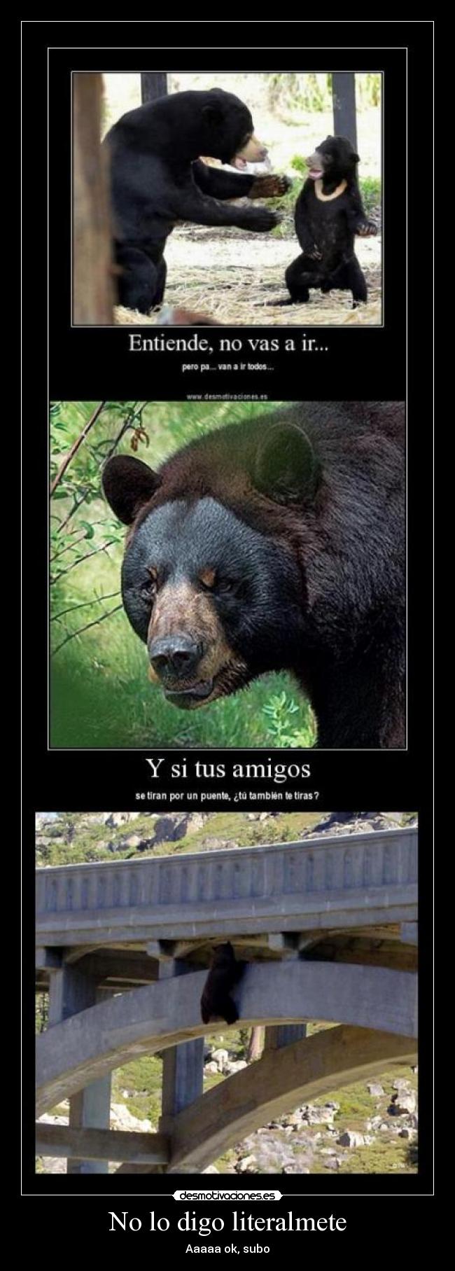 No lo digo literalmete - 