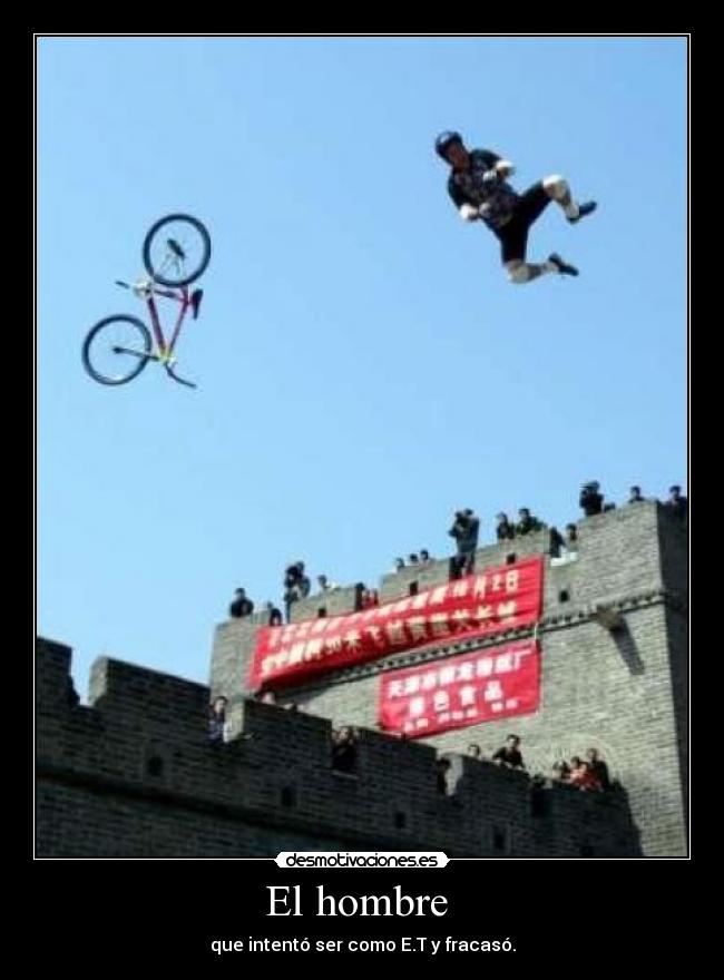 El hombre - que intentó ser como E.T y fracasó.