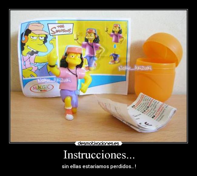 Instrucciones... -