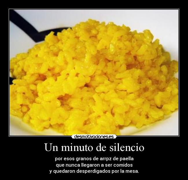 Un minuto de silencio -