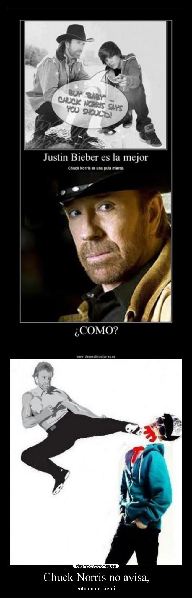 Chuck Norris no avisa, - 