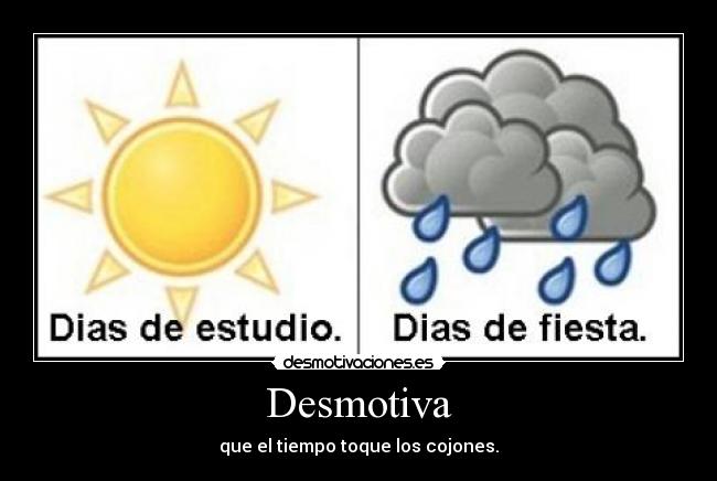 Desmotiva - que el tiempo toque los cojones.