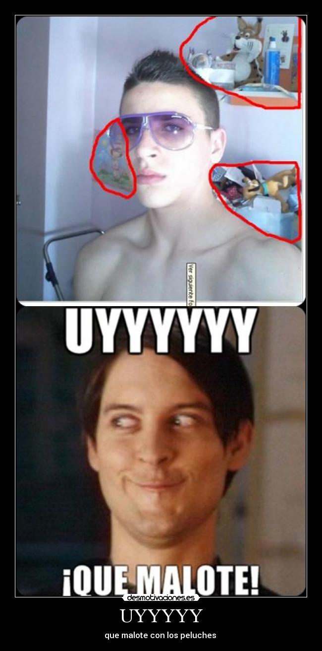 UYYYYY - que malote con los peluches 