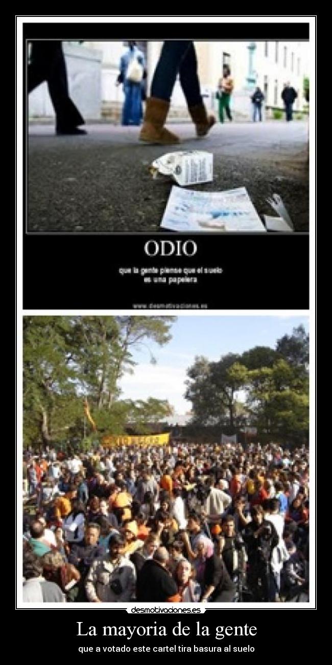 La mayoria de la gente -