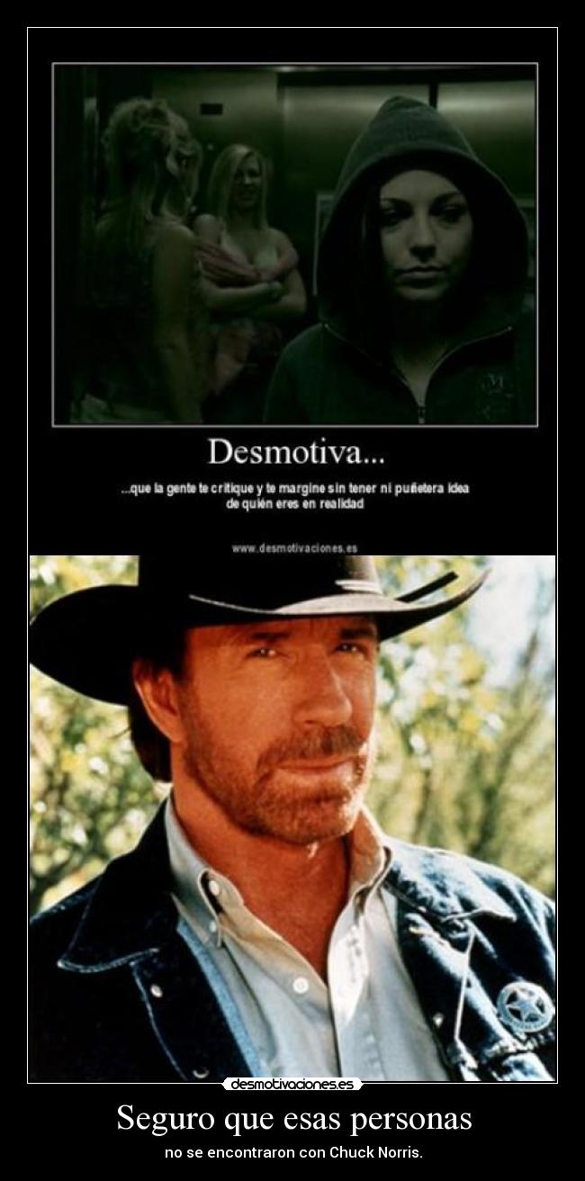 Seguro que esas personas -