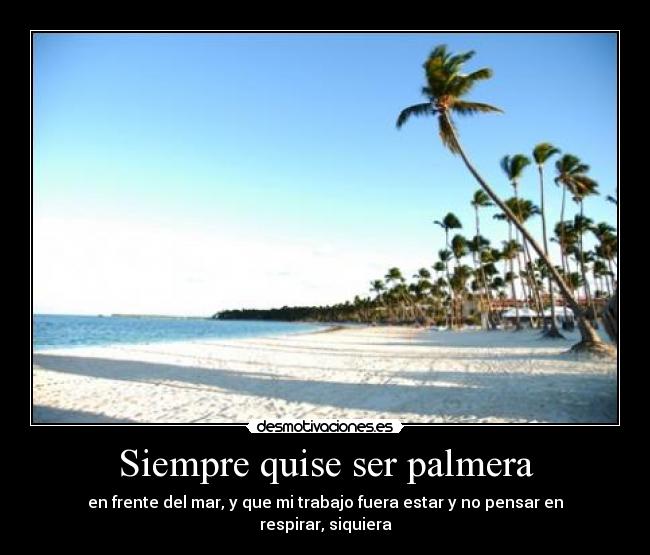Siempre quise ser palmera - 