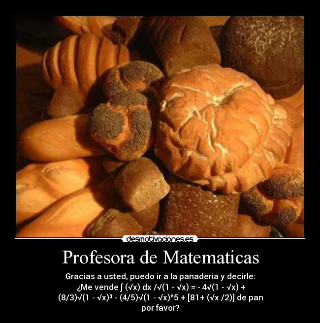 Profesora de Matematicas -