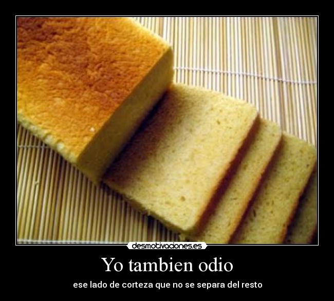 Yo tambien odio -