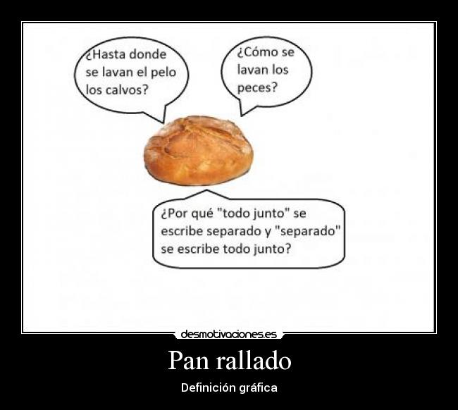 Pan rallado - Definición gráfica