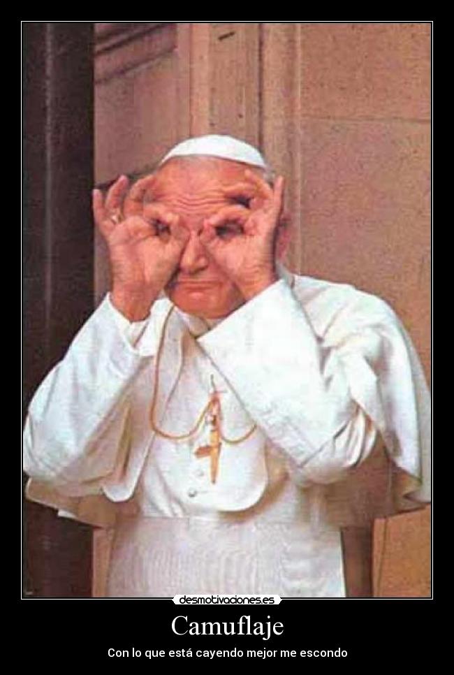 Camuflaje - Con lo que está cayendo mejor me escondo