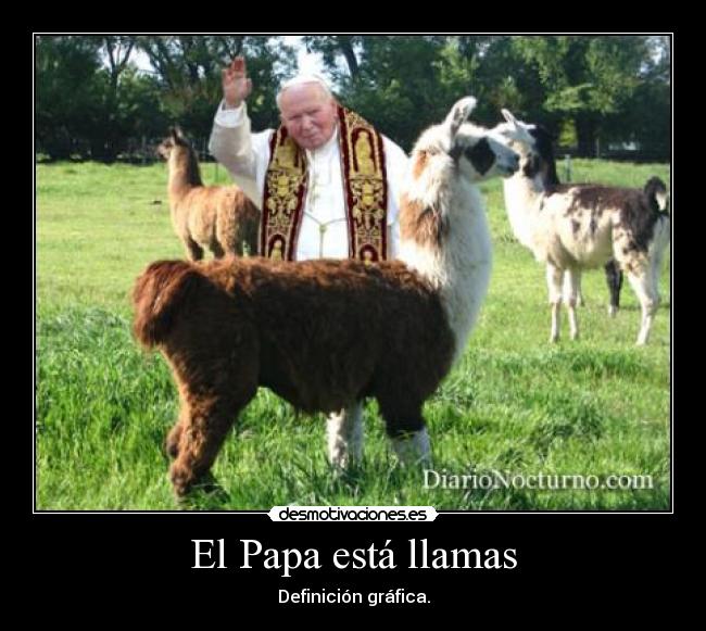 El Papa está llamas -