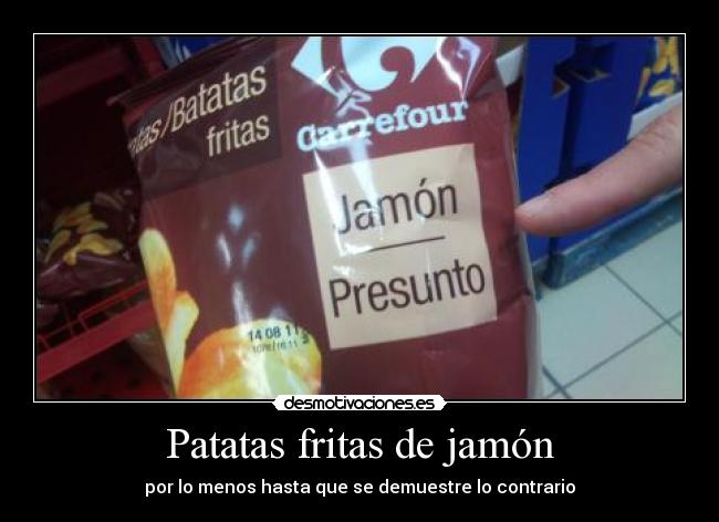 Patatas fritas de jamón -