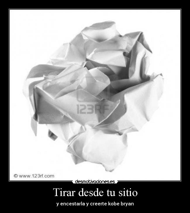 Tirar desde tu sitio - y encestarla y creerte kobe bryan