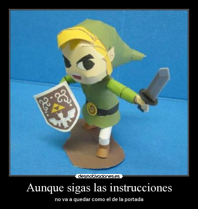 carteles aunque sigas las instrucciones desmotivaciones