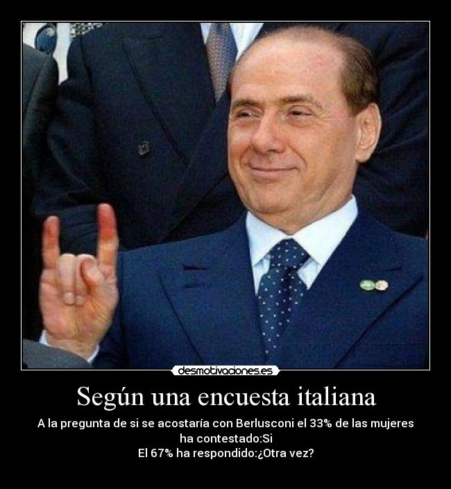Según una encuesta italiana -