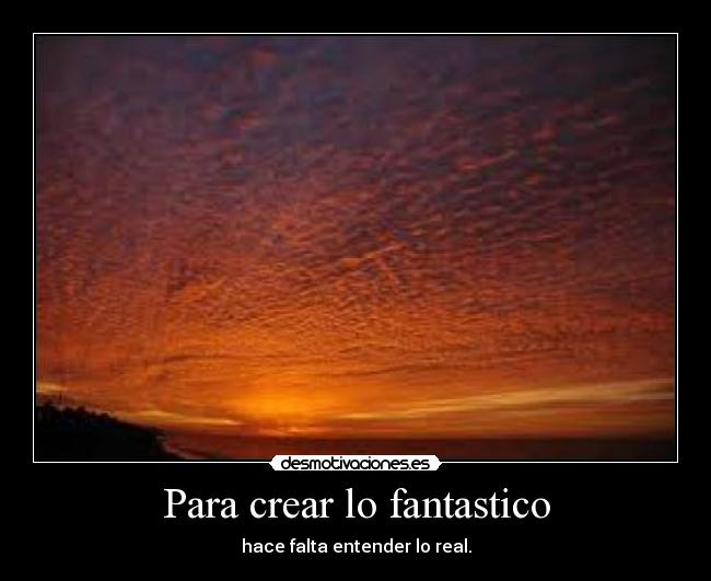 Para crear lo fantastico - 