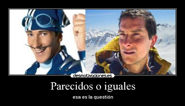 Parecidos o iguales -