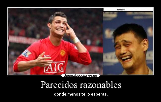 carteles cristiano yao ming desmotivaciones