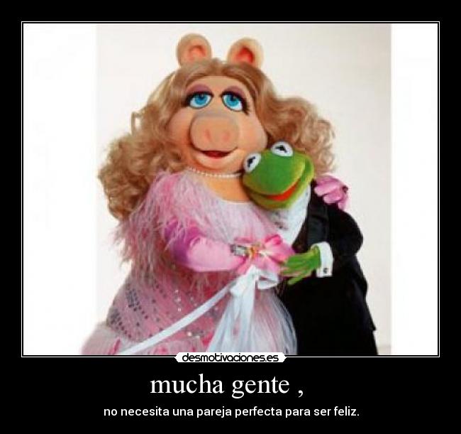 mucha gente ,  - no necesita una pareja perfecta para ser feliz.