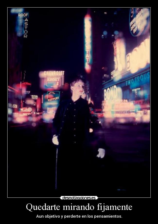 Quedarte mirando fijamente - 