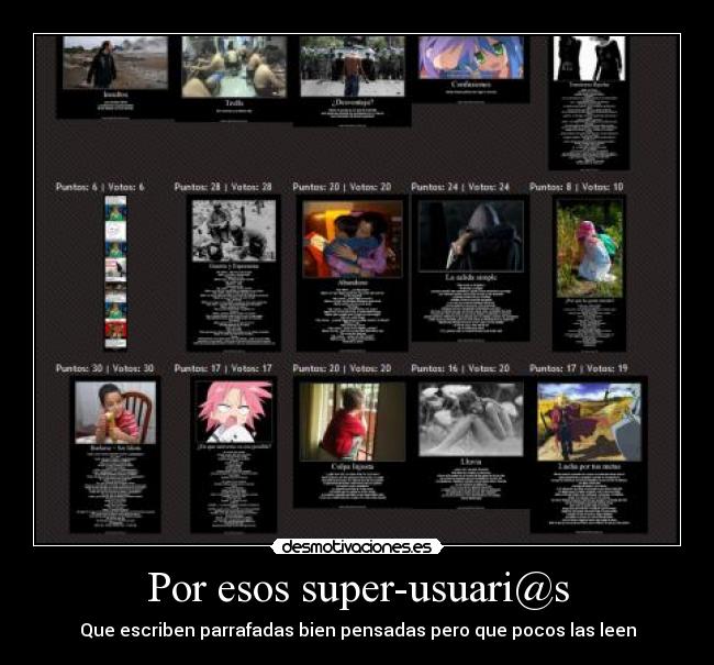 Por esos super-usuari@s -