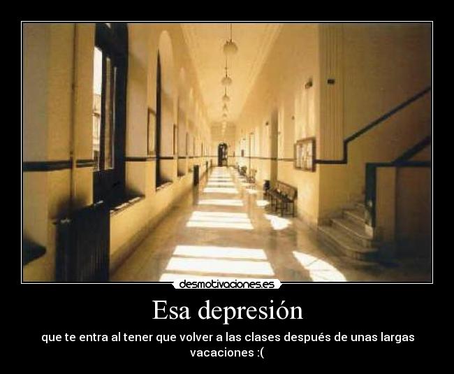 carteles clases pasillo depresion desmotivaciones