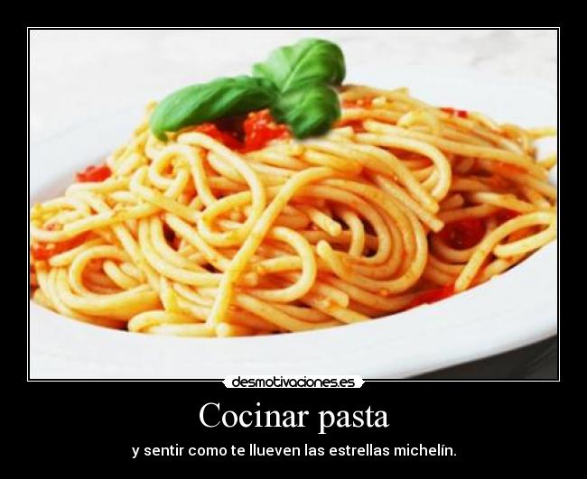 Cocinar pasta -