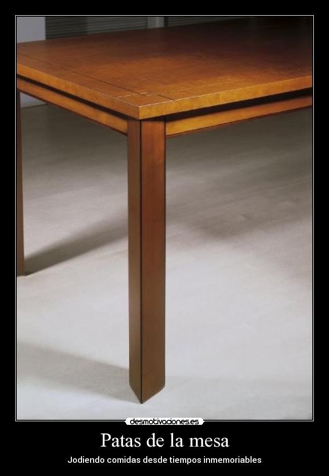 Patas de la mesa -