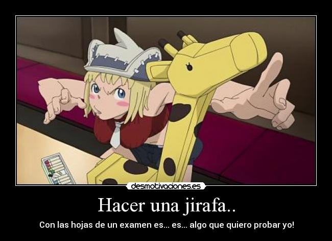 Hacer una jirafa.. - 