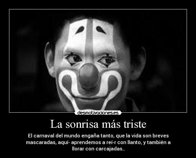 La sonrisa más triste -