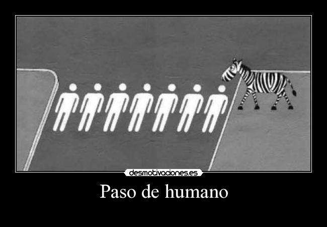 Paso de humano -