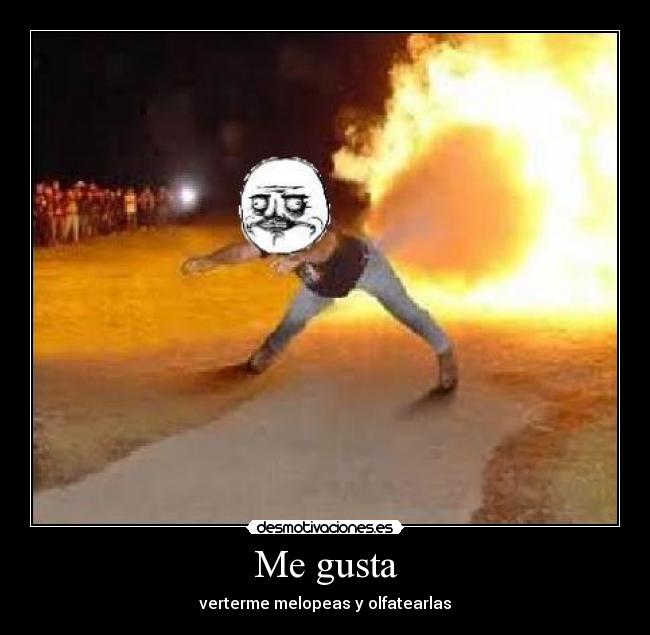 Me gusta - verterme melopeas y olfatearlas