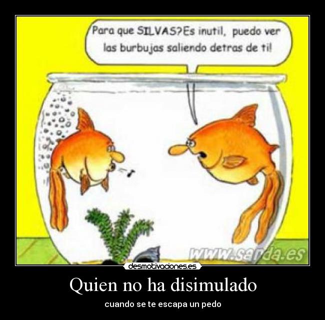 Quien no ha disimulado -