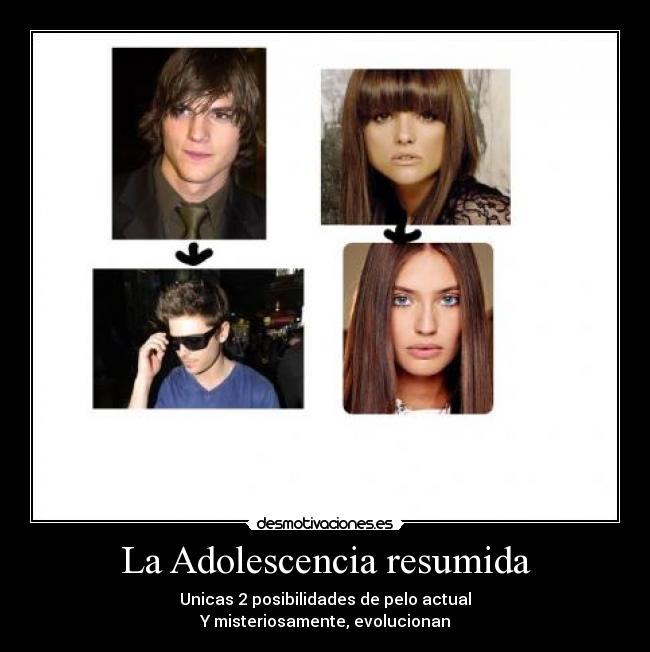 carteles adolescencia resumida pelo desmotivaciones