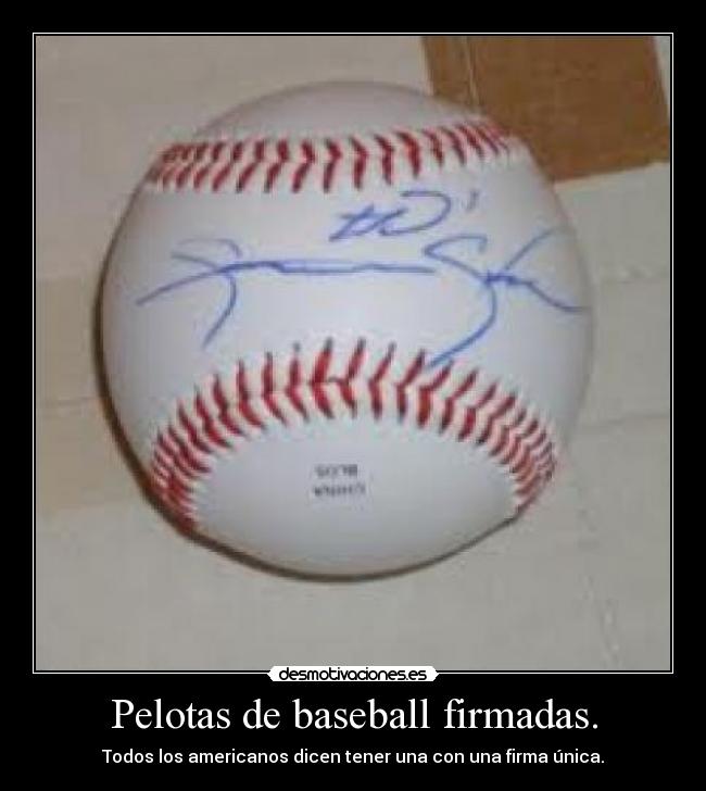 Pelotas de baseball firmadas. -