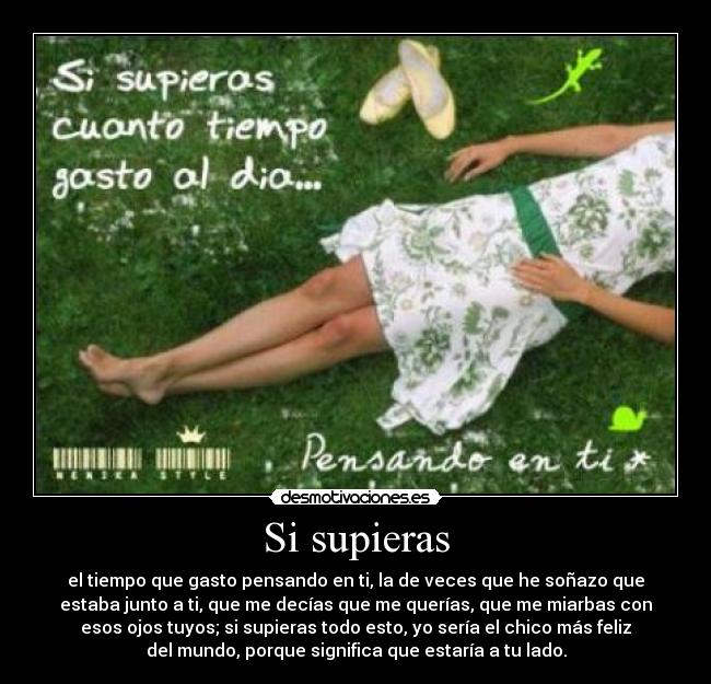 Si supieras - 