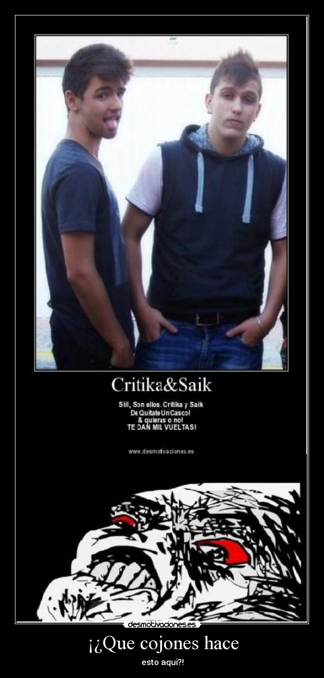 ¡¿Que cojones hace - esto aqui?!