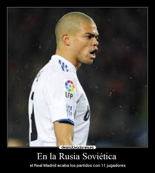 En la Rusia Soviética - el Real Madrid acaba los partidos con 11 jugadores