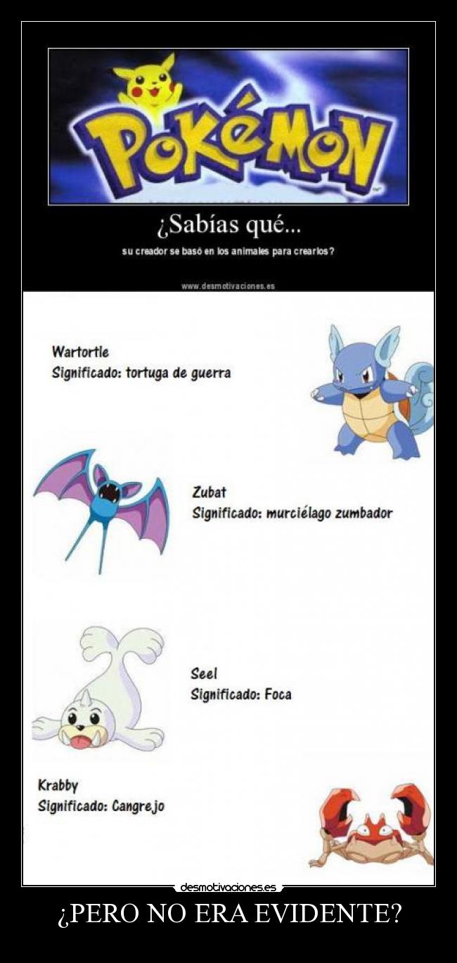 ¿PERO NO ERA EVIDENTE? -