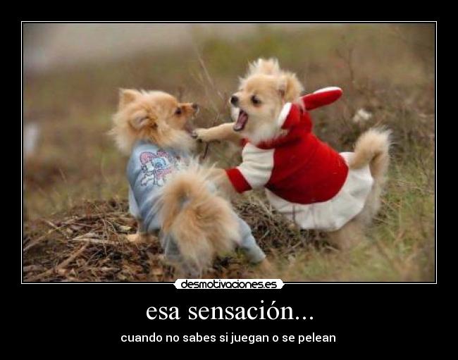 esa sensación... -