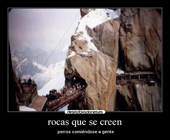 rocas que se creen -