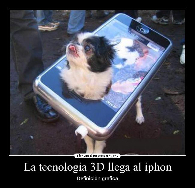 La tecnologia 3D llega al iphon -