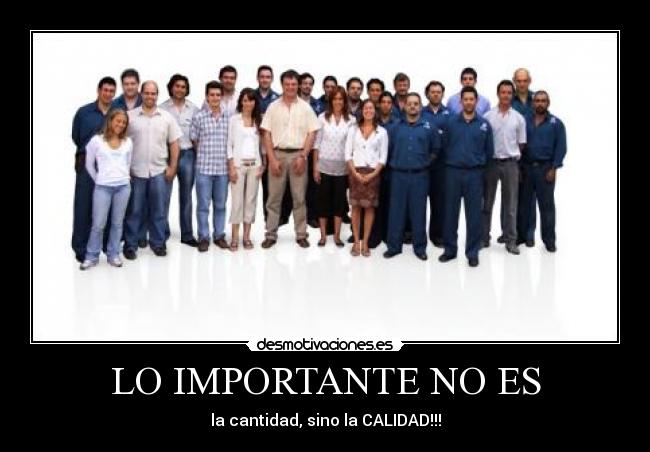LO IMPORTANTE NO ES - 