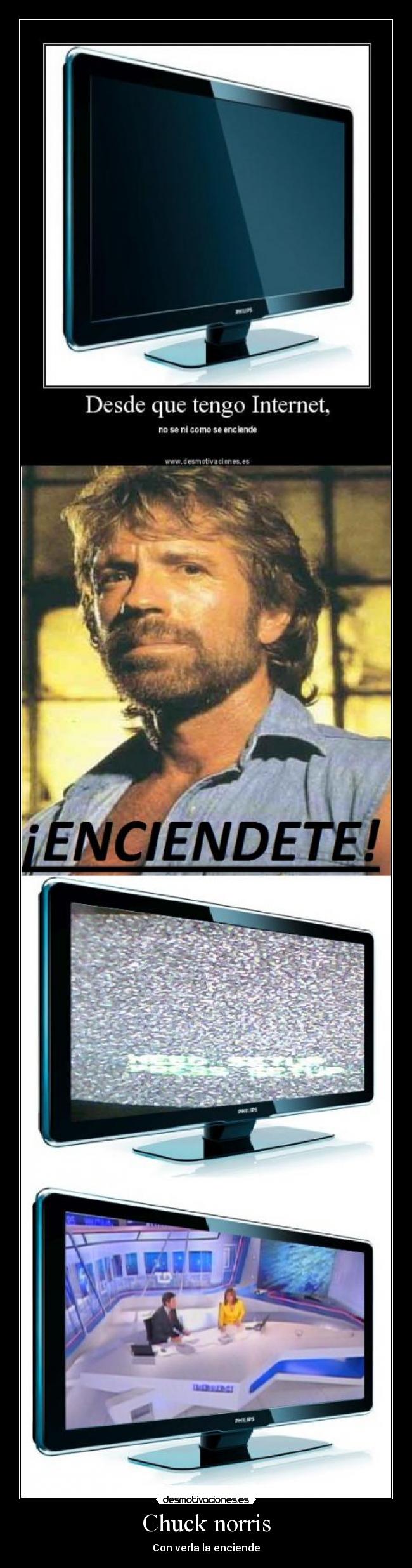 Chuck norris - Con verla la enciende